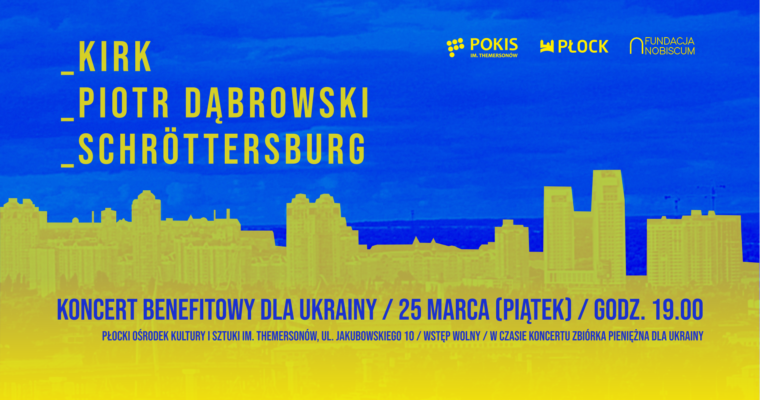 Koncert benefitowy dla Ukrainy – 25 marca